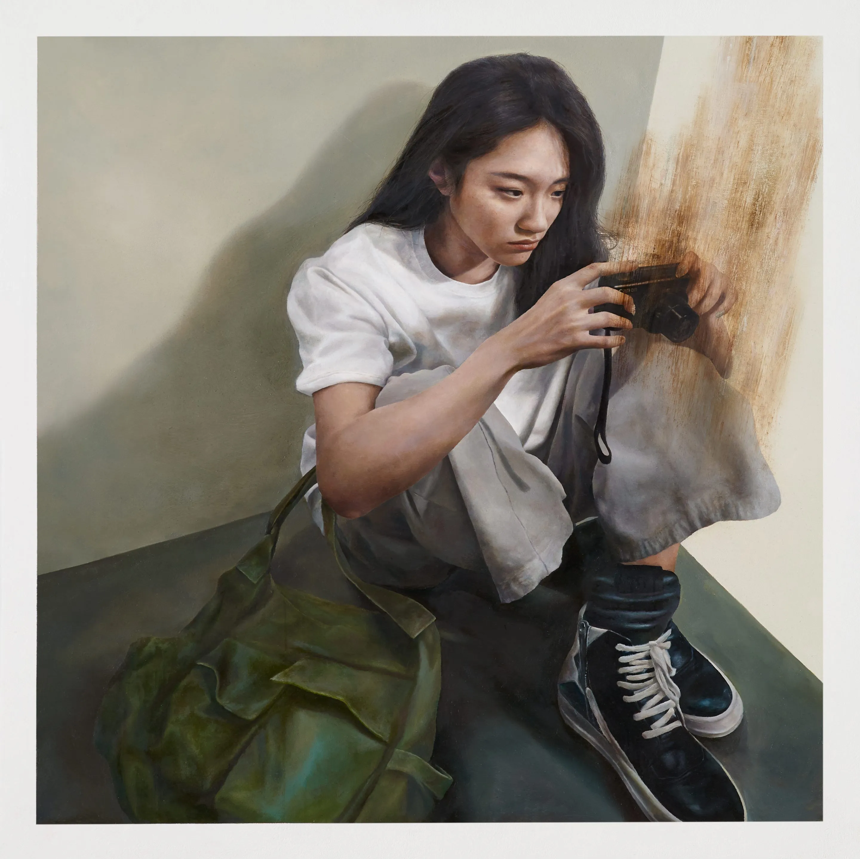 JIHWAN PARK_Glamorization of our Past_Oil on canvas_91x91