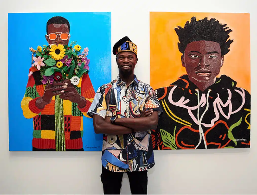 Sunday Olaniyi at the exhibition