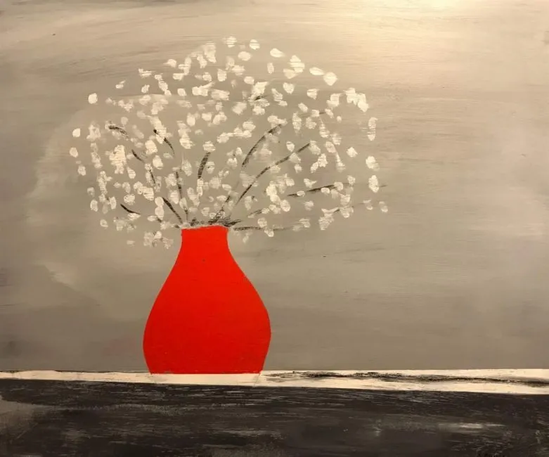 2018 Arthur H. Gunther III - Red Vase After Maplethorpe